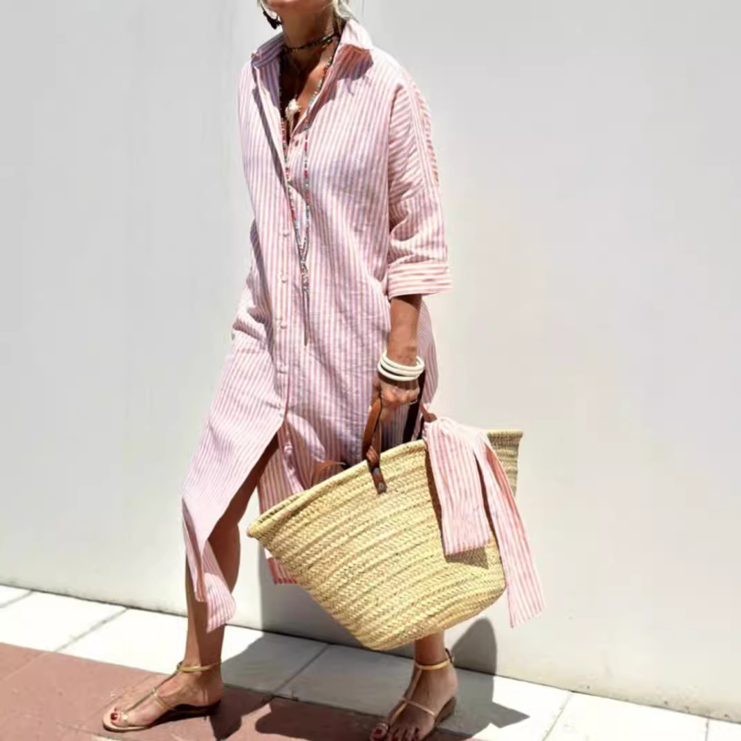 Gina - Robe d'été rayée
