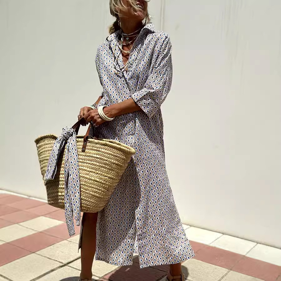 Gina - Robe d'été rayée