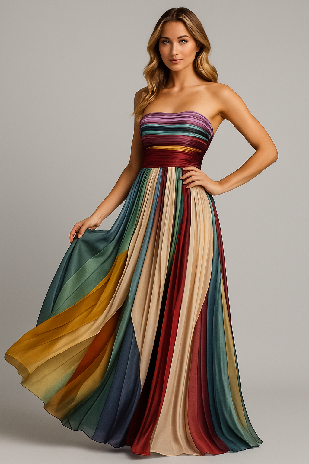 Flora - Robe longue élégante
