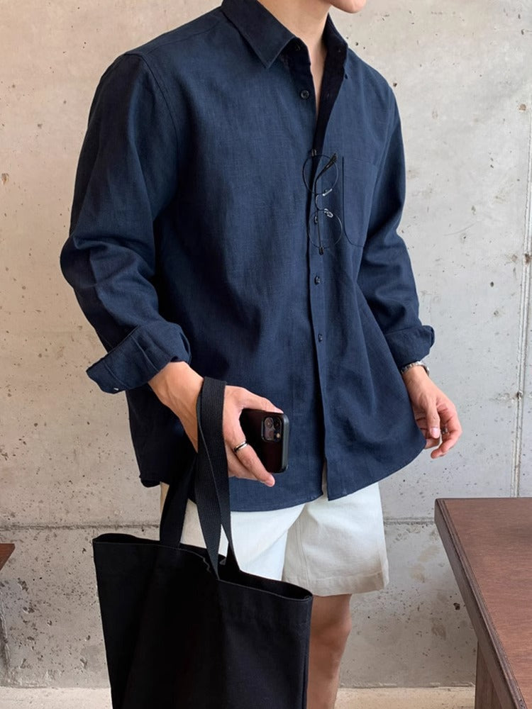 Hiro - Minimalistische Zomer Overhemd