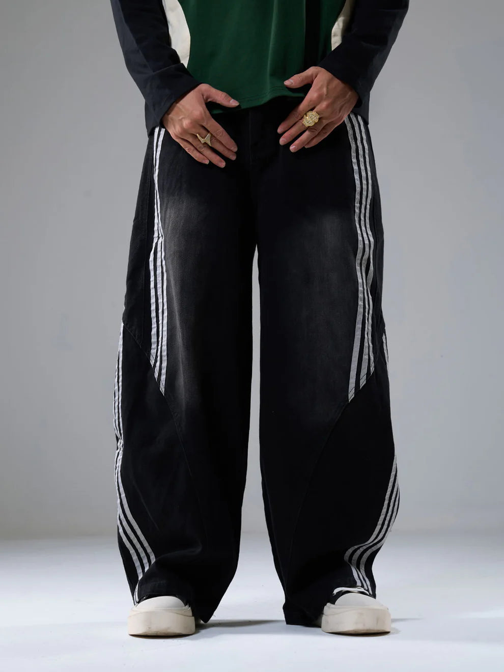 Striped Stitching Jona Jeans β denim met karakter en edge