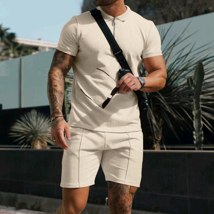 Milan - Uni Zomerset Polo En Korte Broek