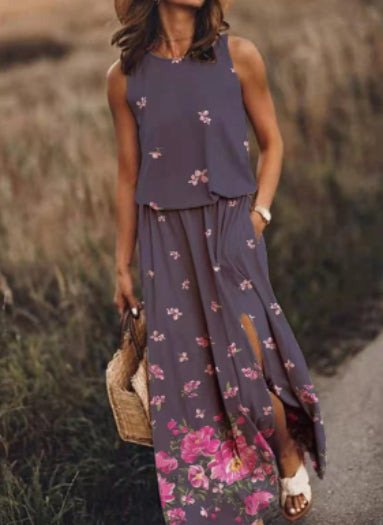 Joycie - Zomerse Lange Jurk Met Split