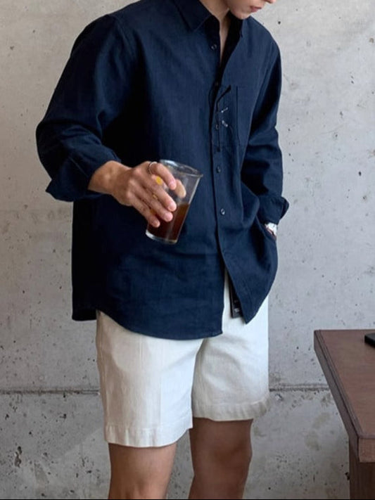 Hiro - Minimalistische Zomer Overhemd