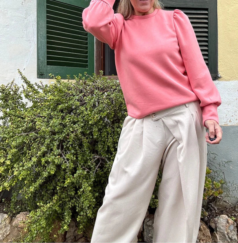 ROMEE - Sweater Met Pof Mouwen