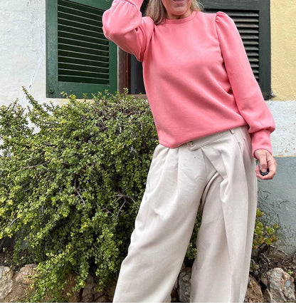 ROMEE - Sweater Met Pof Mouwen