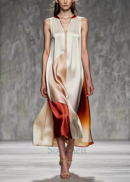 Nova - Elegante Zijde Maxi Jurk