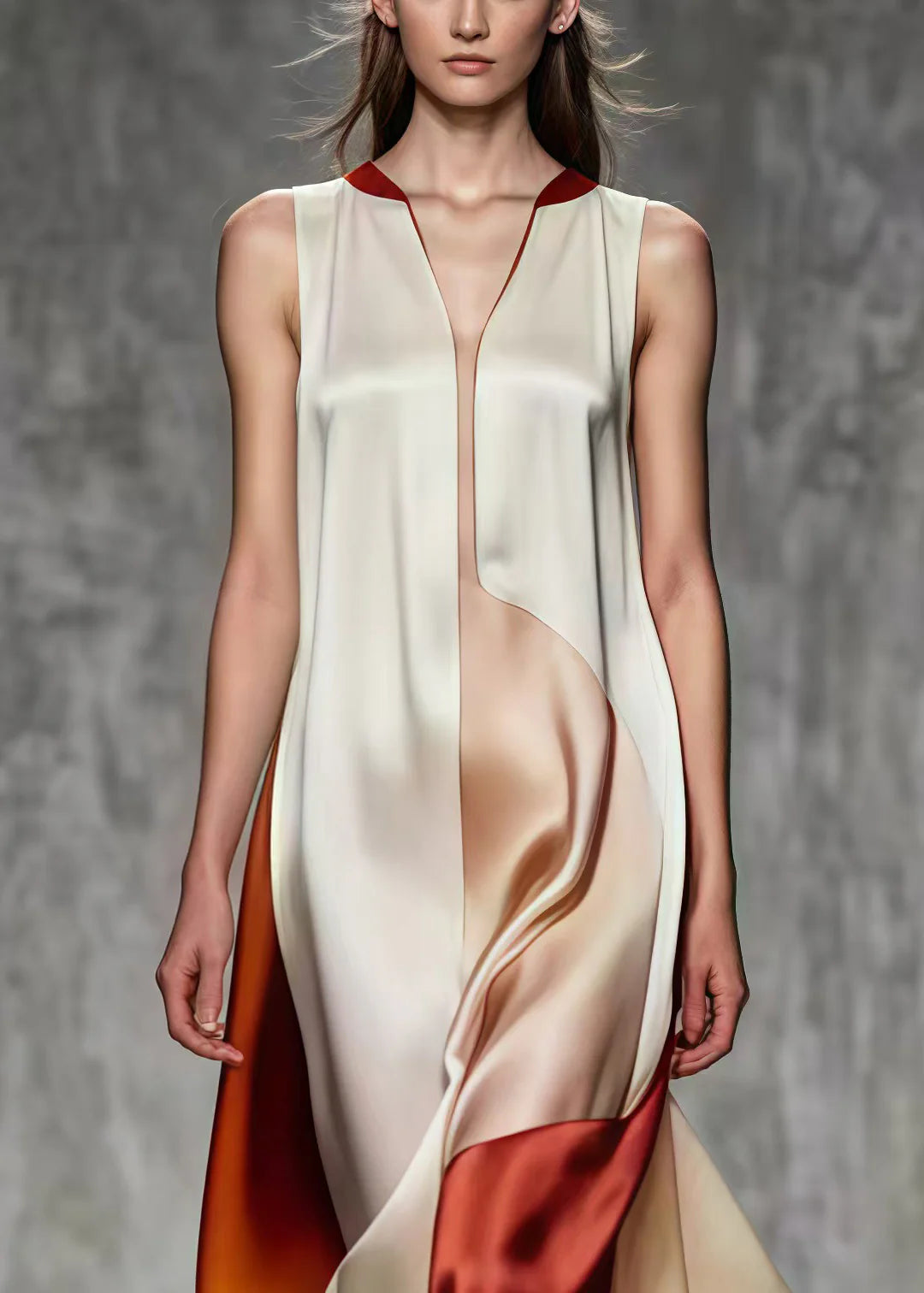 Nova - Elegante Zijde Maxi Jurk