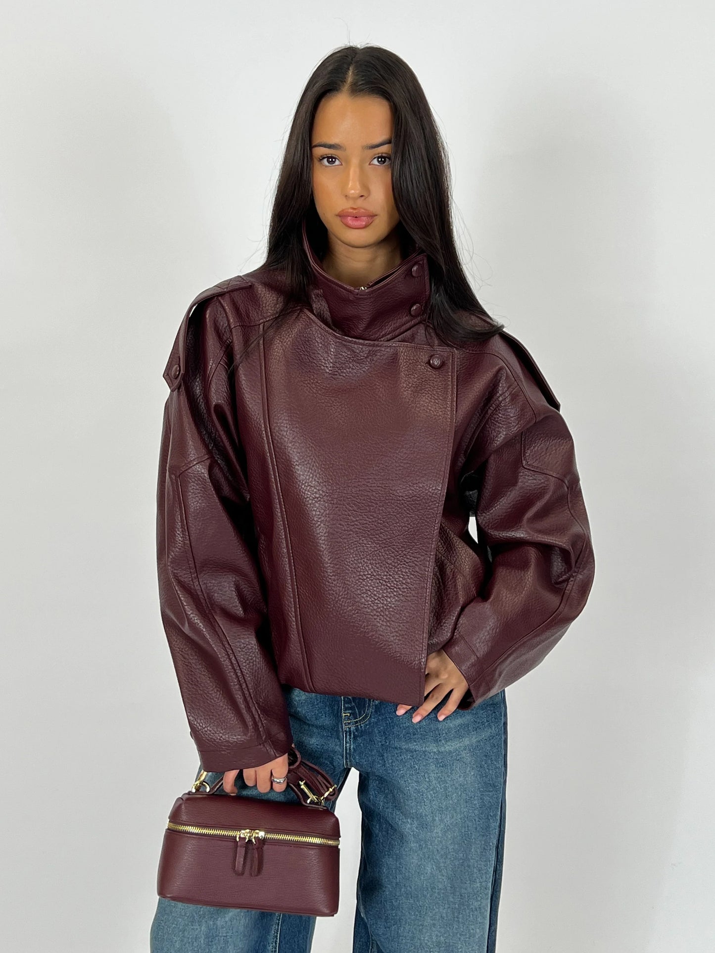 Alessia - Asymetrische Biker Jacket