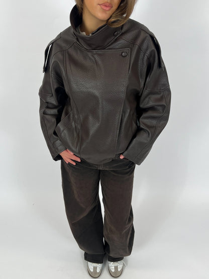 Alessia - Asymetrische Biker Jacket