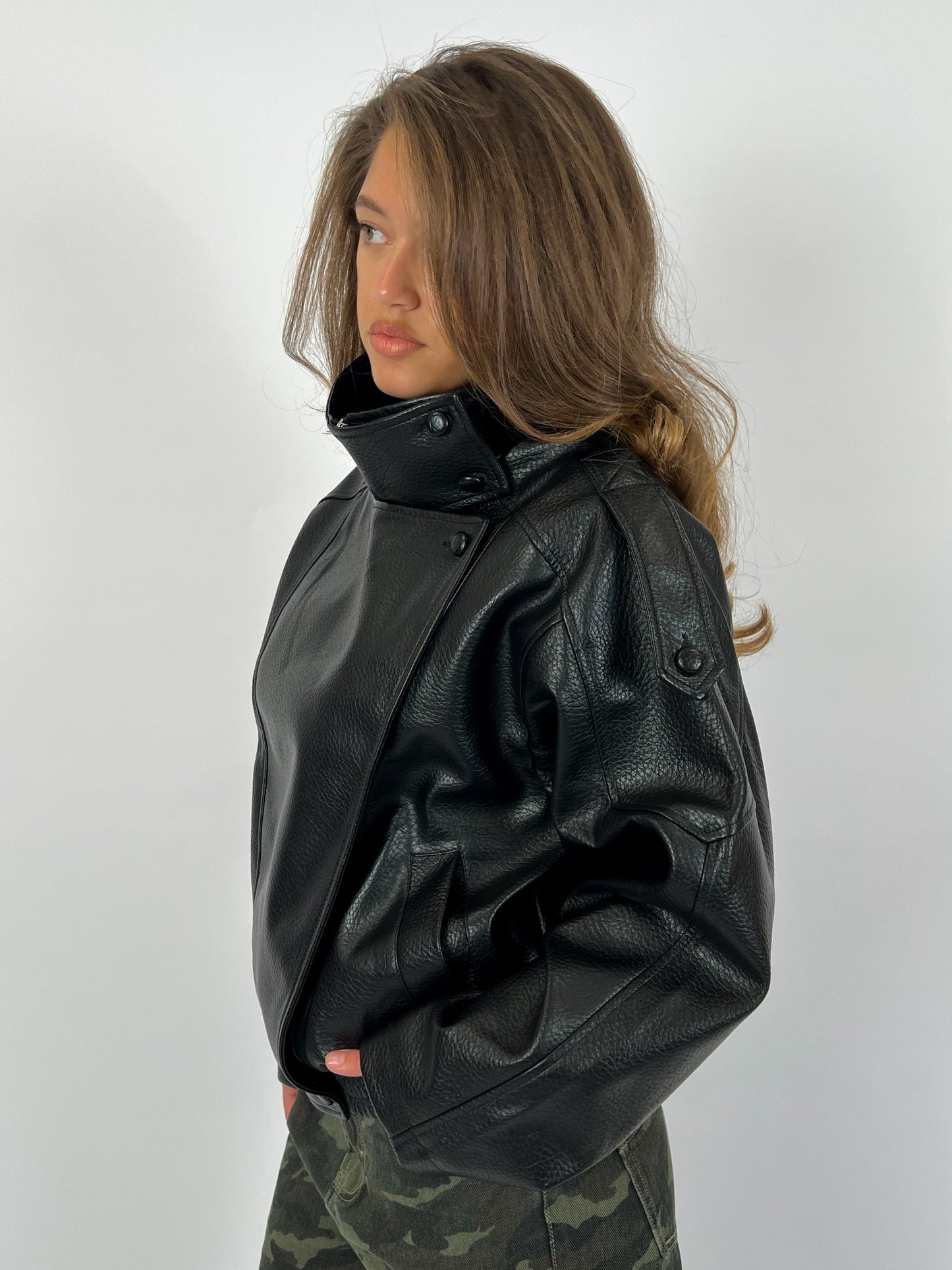 Alessia - Asymetrische Biker Jacket
