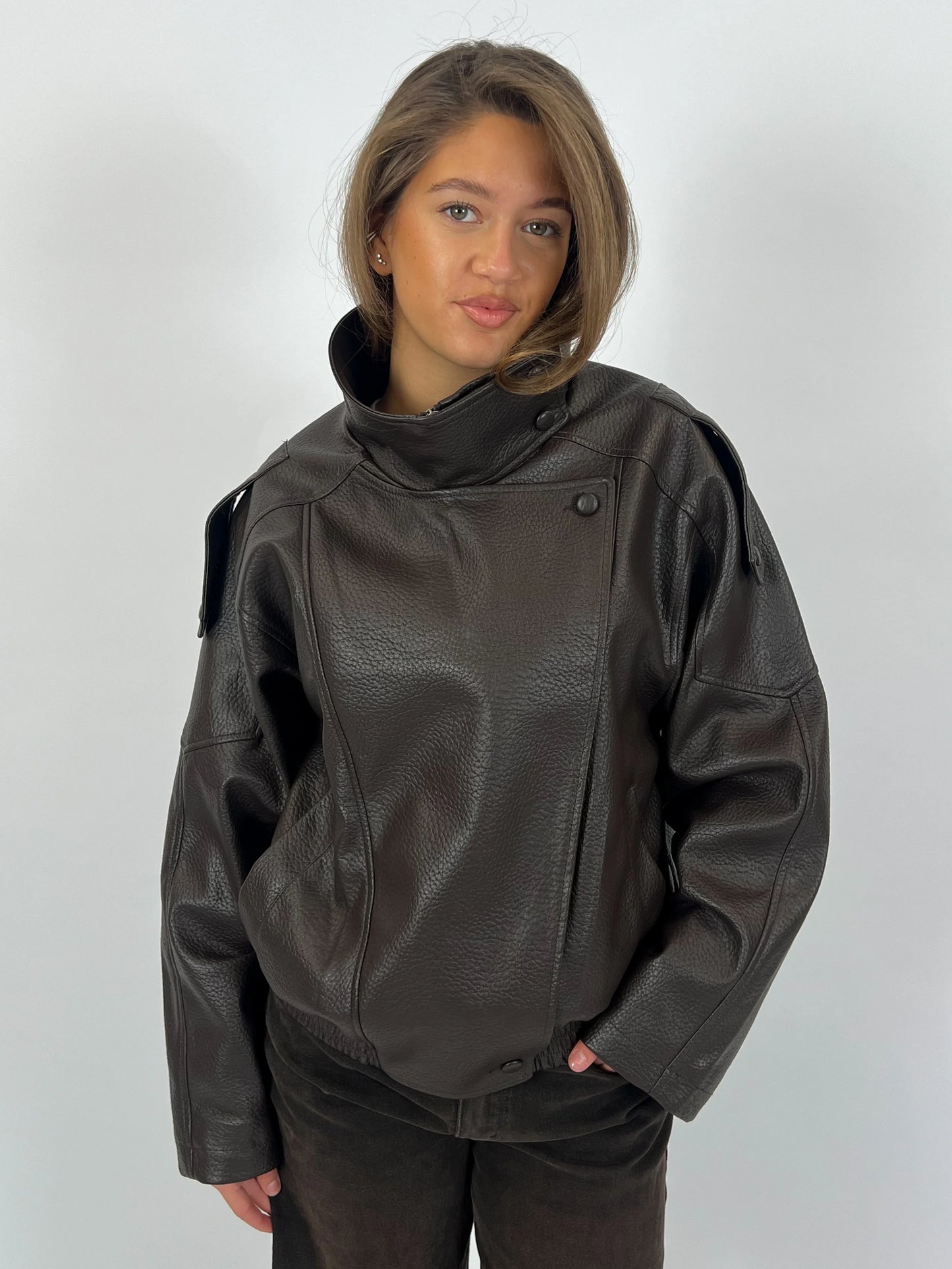 Alessia - Asymetrische Biker Jacket