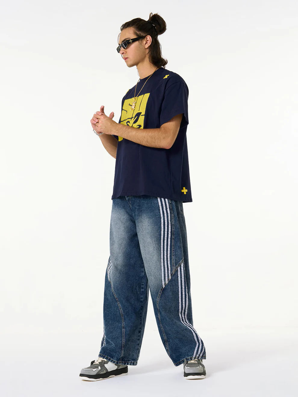 Striped Stitching Jona Jeans – denim met karakter en edge