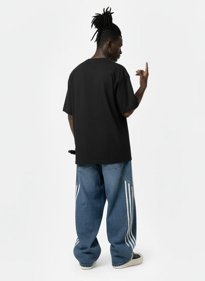 Striped Stitching Jona Jeans – denim met karakter en edge