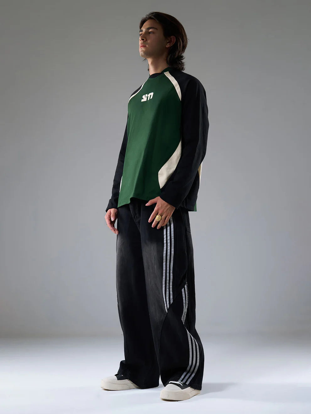 Striped Stitching Jona Jeans – denim met karakter en edge