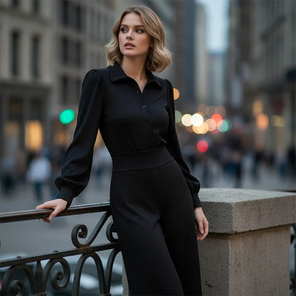 Yara - Damespak met Reversblouse & Wijde Broek